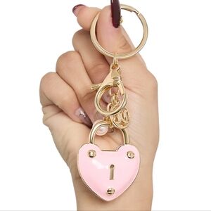 Juicy Couture Pink Padlock Heart Bag Charm - NWT